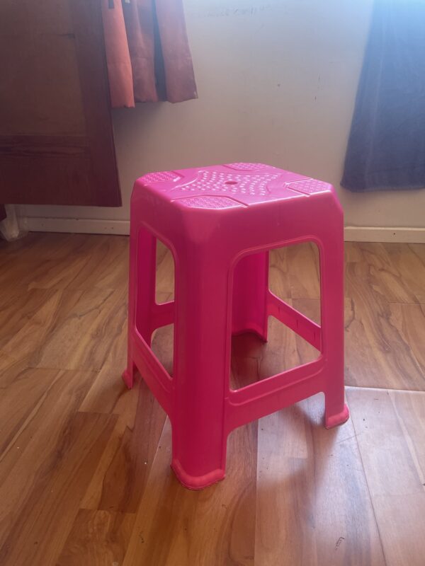 tabouret rose